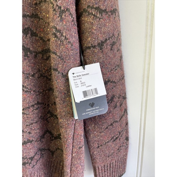 Obermeyer The Bells Merino Wool Alpaca Blend Men's Sweater - Size XL NWT $189‎ - Picture 13 of 16